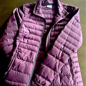 Womens Purple Columbia Puffer Jacket